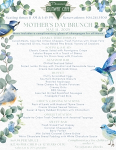 2025 Mother's Day Brunch Menu