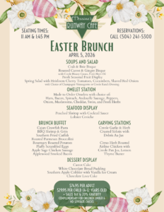 Messina's 2026 Easter Buffet Brunch Menu in New Orleans