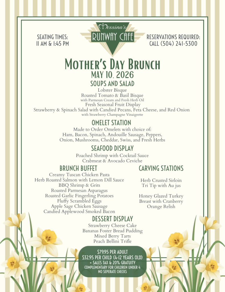 Runway Cafe Mother's Day 2026